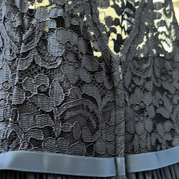 David’s Bridal lace dress w long mesh skirt in marine - Picture 4 of 5